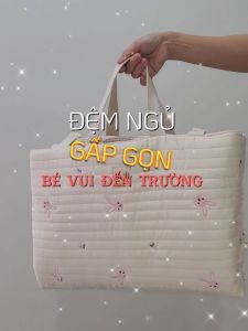 Nệm đệm cho bé đi học mẫu giáo/ nhà trẻ/ mầm non nệm lót cũi cho bé niệm cho bé đi học gấp gọn được phong cách Hàn Quốc tiện dụng thay tã đi du lịch đi học vải Modal Hàn mát mịn