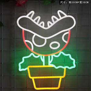 Customizable LED Neon Light Sign Pokemon Cartoon Themed Atmosphere Lighting Decorative Moulding for E-Sports Room