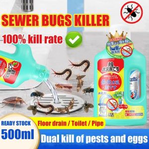 🔥【Kills Eggs & Larvae】Drain Fly Killer 500ml | Eliminates Flies Cockroaches in Pipes FAST!  | Long Lasting 30 Days 🚫🦟 | COD ✔️