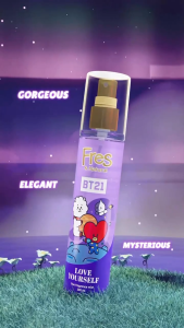 Perfume Fres & Natural Fragrance Mist Bohemian Spirit Midnight Secret Cotton Dreams Green Mirage Princess CharmingTruly Enchanted Berry Macaron Pink Cupcake BT21 Love Yourself Yellow In Luv Persona Blush My Unifres 100 Gr