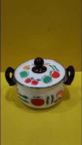Nồi men Marubishi nội địa Nhật size 19cm cao 11cm (mã 1154) Dùng được bếp từ_Hàng nội địa Nhật đã qua sử dụng