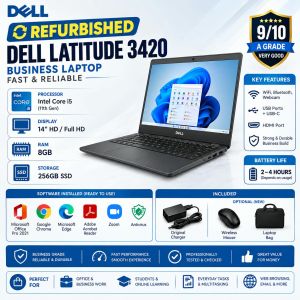Dell Latitude 3420 – Business Laptop (Fast & Reliable)