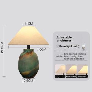 Abotu | Modern Chinese Style Bedside Lamp