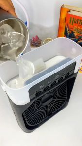 [BAYAR DITEMPAT] MINI AC PORTABLE KIPAS ANGIN PELEMBAB PENYEJUK UDARA MINI FAN AC AIR COOLER SERBAGUNA
