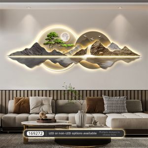 Lighted Luxury Modern Wall Art for Living Room