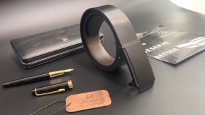 MENSPE เข็มขัดผู้ชาย เข็มขัดธุรกิจและการพักผ่อน เข็มขัดสไตล์เก๋ไก๋ 120 ซม. เข็มขัดหัวเข็มขัดอัตโนมัติ เข็มขัดหนังวัวชั้นที่สอง เข็มขัดกางเกงกีฬาเยาวชน เข็มขัดสไตล์เรียบง่าย สวยงาม เข็มขัดทนทาน