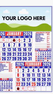 CALENDAR 2026 CUSTOMIZED 8inch x 13inch Legal Size 10Pcs l 20Pcs l 30pcs l 50pcs