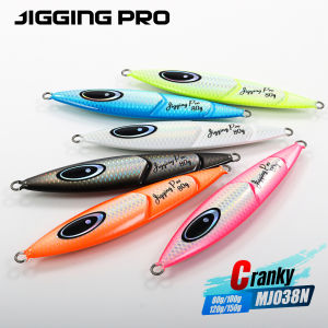 JIGGING PRO Slow Pitch Jigs 80g 100g 120g 150g Cranky Saltwater Shore Jigging Lure Luminous Spoon Metal Jig Fishing Lures