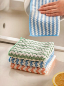 MODERN SWEETHOME | Super Absorbent Easy Clean Coral Fleece Cloth