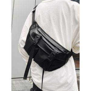 Túi Đeo Chéo Thể Thao Màu Đen Dung Tích Lớn Cho Nam Túi Đeo Vai Đơn Túi Đeo Chéo Nhiều Chức Năng Túi Đeo Hông Túi Đeo Chéo Thường Ngày