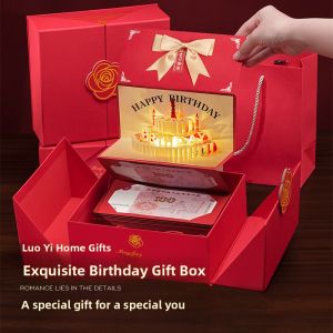 LORiCA | Birthday Surprise Musical Foldable Red Envelope Gift Box