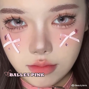 BEAUTYLENS Ballet Pink minus(-0.50s/d-8.00)Softlens Lensa Berwarna Lensa mata Ukuran 14.5mm