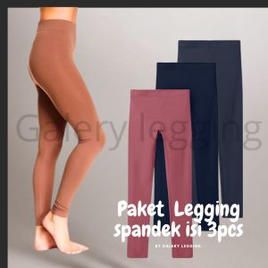 Paket Hemat Legging Panjang bahan spandex - Legging panjang wanita ukuran standar & jumbo - promo murah