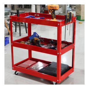 รถเข็นเครื่องมือ ชั้นวางเครื่องมือ 3 ชั้น ชั้นเหล็ก มีล้อเลื่อน GORI รถเข็นเครื่องมือเหล็ก - Lazada