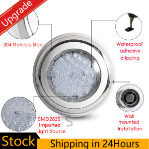 【Ready Stock】23CM Stainless Steel Swimming Pool Light 12V Underwater Light 9W/12W/18W RGB Swimming Pool Light Multi-Color with RGB Remote Controller Stainless Steel Lamp Waterproof Lamp Wall Mounted Installation Pool Light Pool Light Fish Pool Light - Lazada