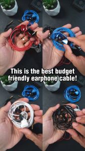 Tic Tech Toe PH EUC1 18 Pure Copper Core Durable Upgrade Replacement Earphone IEM Cable 3.5mm Plug
