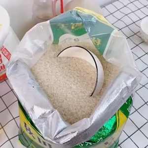 Sendok Nasi Sendok Dapur Tepung Dilengkapi dengan timbangan bening PUTIH Kapasitas Besar Sendok