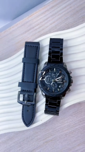 GAVITEN Jam Tangan Pria Gaviten GV 007 Full Black Original Garansi Resmi 1 Tahun - Free Strap Leather