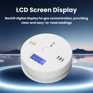 GAQQEE | DC 4.5V Carbon Monoxide Smoke Alarm CO Detector LCD Display Alarm Indoor Wireless Toxic Gas Leak Detector Fire Sound Alarm