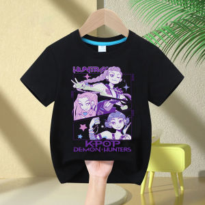 2025 Hot Movie Soft Cotton Baby Girls T Shirt Childrens Clothing KPop Demon Hunters Fans Gifts Kids Clothes Fashion Casual Tops