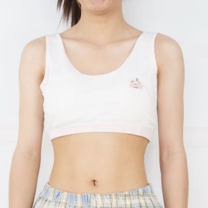 เสื้อซับในครึ่งตัวมีฟองน้ำเสริม ผ้าคอตตอนคุณภาพมีแบบตะขอและสวม สำหรับเด็ก ราคาถูกใส่ดี สินค้าพร้อมส่งส่งไว