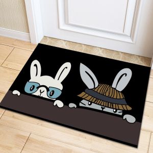 พรมปูพื้นทางเข้า VIKAMA พรมปูพื้นสไตล์การ์ตูน ห้องน้ำดูดซับน้ำ ห้องน้ำ พรมปูพื้นทางเข้าห้องครัว ของตกแต่งบ้าน