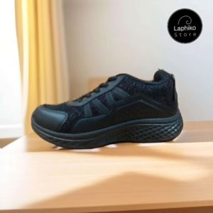 Sepatu sneakers sekolah hitam tali Pro ATT GI 352 35-43