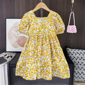 Bear Leader 3 4 5 6 7 Years Baby Girls Summer Dresses Flower Printing Short Sleeves Casual Wear Clothes for Kids Clothing Outfits Toddler Costumes Ternos Girls Princess Dress