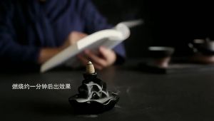 Waterfall Incense Burner Holder Mountains River Stick Holder Buddhism Aroma Backflow Incense Cones For Home Office House Decor