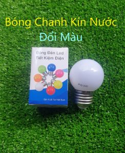 [ COMBo 3 ]Bóng Led Chanh Đổi Màu Kín Nước Ngoài Trời Chanh 1w RGB