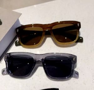 【Giausa】 thiết kế mới phân cực ngoại cỡ Kính râm cho nam giới bảo vệ khỏi tia UV ngoài trời Kính râm cho nam giới ban đầu màu sắc đặc biệt thời trang cổ điển hình vuông lớn xu hướng Kính râm S175