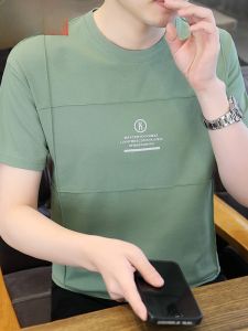 HENGYUANXIANG | เสื้อยืดแขนสั้นผู้ชาย Hengyuanxiang ฤดูร้อนปี 2025 ระบายอากาศได้ดี ทรงหลวม สไตล์ลำลอง แฟชั่น เสื้อผ้าทำงาน