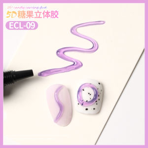 Best Selling 5D Nail Elastic Three-Dimensional Glue Hose Plastic Wind Wash-Free Candy Color Macaron Color Solid Gel Phototherapy