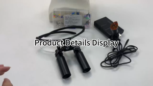 Magnifying glass 8 times with LED headlights magnifying rechargeable clip-on headlights