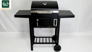 Smoker Grill Outdoor BBQ Grill 5-15Persons Camping Barbecue Party Large Heavy Duty Charcoal Grill Automatic Rotary Grill