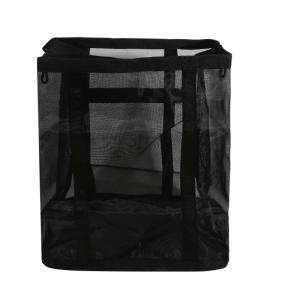 1/2pcs Nylon Mesh Laundry Basket With Handle Breathable Folding Portable Dirty Clothes Organizer Large Capacity Storage Pouch