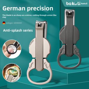 BAKULI | Elderly Suitable Nail Clipper with Magnifying Glass Splash Prevention