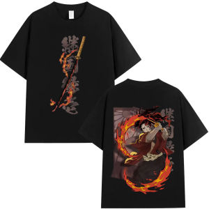 Bandai | Anime Demon Slayer Tsugikuni Yoriichi Graphic T Shirt Men Women Clothing Fashion T-shirt Male Casual Cotton T-shirts