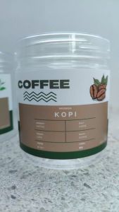 Toples Kopi Gula Teh Set Estetik 600 ml Unik 8 Bahasa Motif Hijau Putih