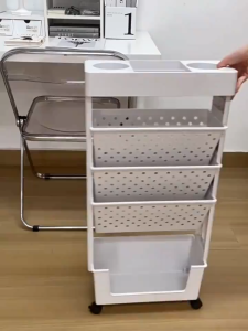 LifeStow Bookshelf Desktop Book Shelf Multi-Layer Storage Rack with Pulley File Storage Organizer Book Stand Desktop Storage Box