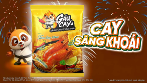 Mì Gấu Cay Vị Tôm Cay Chua - Thùng 30 gói x 82g