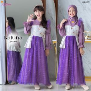 GAMIS ANAK GLAMOUR KEBAYA 5-10 TAHUN MODERN KUTUBARU PESTA CANTIK KALUNA GAMIS ANAK LABELLA TERBARU 5- 10 TAHUN TUTU PESTA PRINCESS DUSTY PINK PURPLE UNGU ROSE