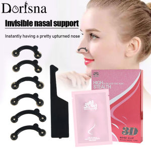 Dorisna 6pcs/set Nose Clip Corrector Nose Up Lifting Shaping Clip Shaper Bridge Straightening Beauty Enhancer