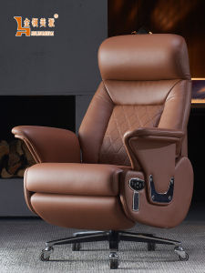 Napping Office Chair Adult Sleepable Reclining Chair Executive Chair Luxury Leather Computer Chair Rotatable And Height Adjustable
