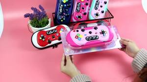 Game handle pencil case large capacity stationery box Multifunctional desktop storage box school storage bag Plastic pencil bag