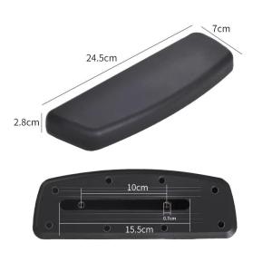 Black Plastic Armrest for Office Chair Armrest Cover Accessories Popular Chair Leisure Chair Armrest Office Furniture Parts