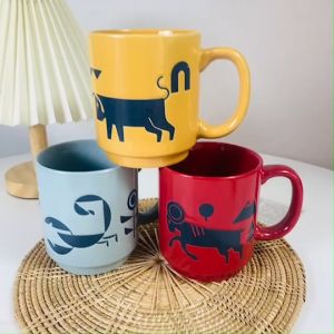 Zodiac mug แก้วมัค แก้วกาแฟ ลายราศี เนื้อเซรามิค เข้าเวฟได้