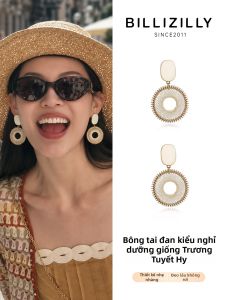 BILLI ZILLY | Vacation Style Woven Ethnic French Retro Design Earrings