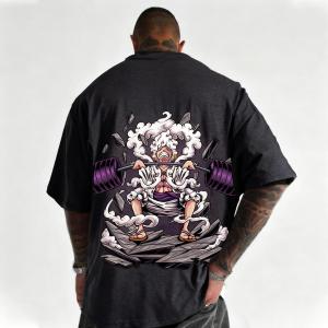 Vintage One Piece Anime Luffy Graphic T Shirt Men Women Summer New Short Sleeve Tee Streetwear Oversized Casual Top Y2k Clothes