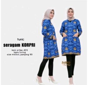 Tunik Korpri Terbaru 2023 Seragam ASN Bisa Reques Size Jumbo
